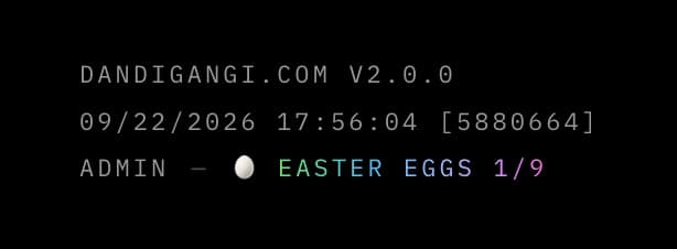 The easter egg counter in the site footer after finding the first one